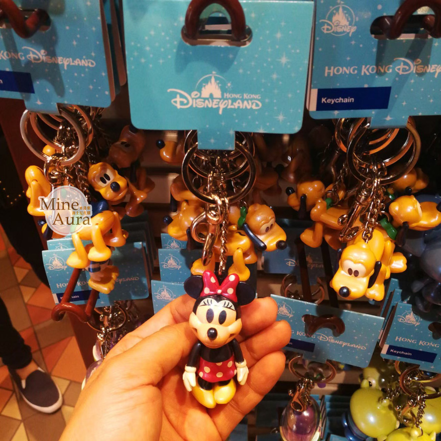 米妮 Minnie 立體亮面 鑰匙圈 吊飾 -香港迪士尼樂園