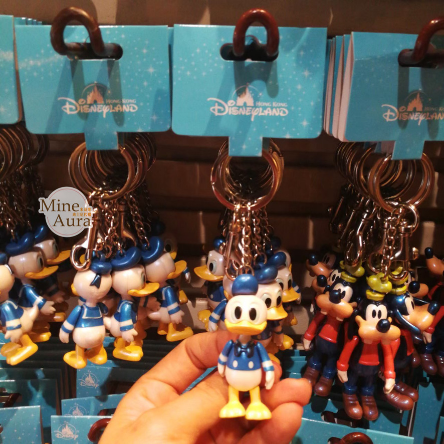 唐老鴨 Donald 立體亮面 鑰匙圈 吊飾 -香港迪士尼樂園