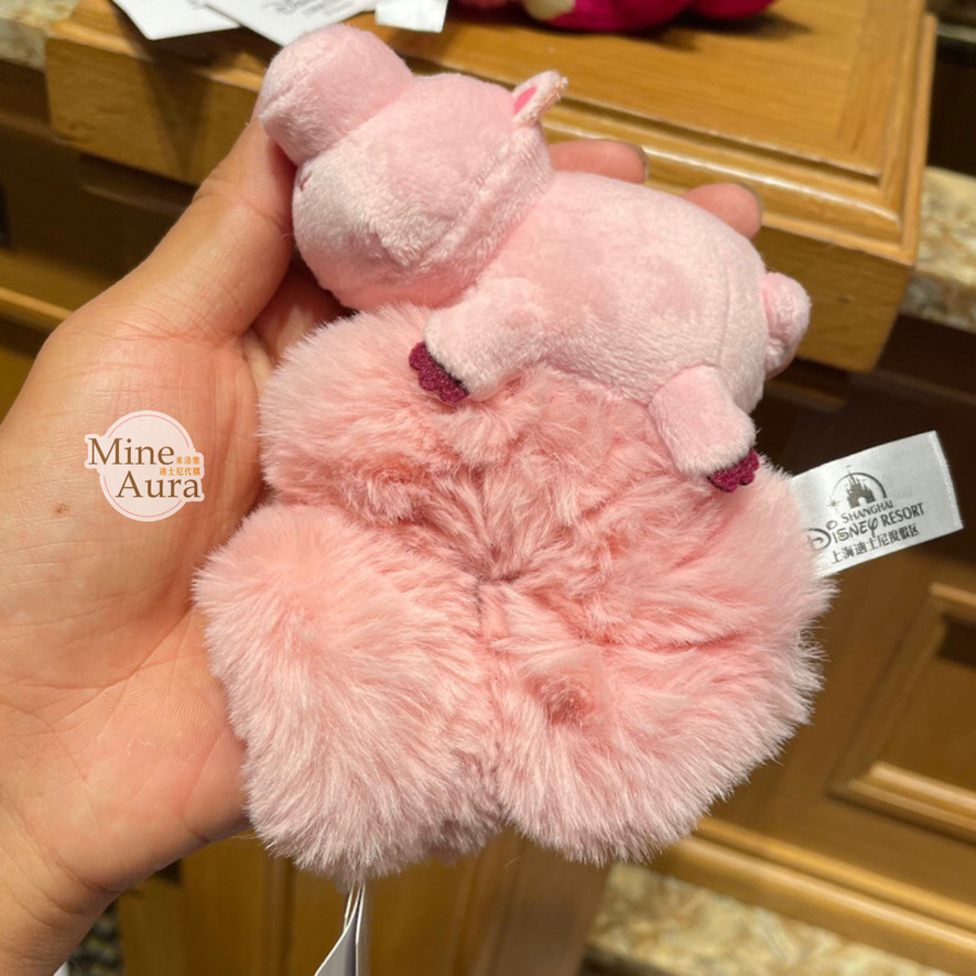火腿豬 Ham 絨毛造型 毛毛 髮束 大腸圈 髮飾 玩具總動員 Toy Story -上海迪士尼樂園