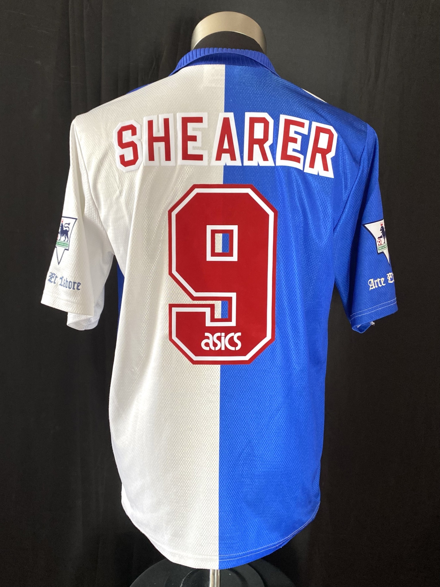 Blackburn Rovers 1994-95 Asics Home shirt #9 SHEARER