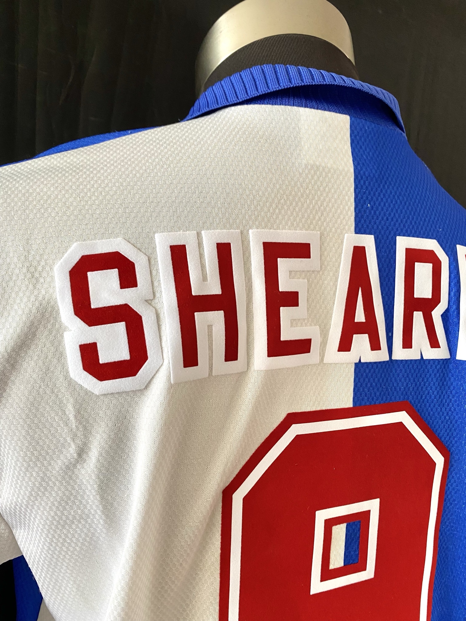 Blackburn Rovers 1994-95 Asics Home shirt #9 SHEARER