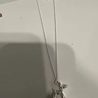 [S] NYU.NYU BALLON DOG CHARM NECKLACE, SILVER, SNN14 (SNN14)