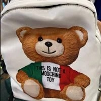 [S] MOSCHINO ZAINO BACKPACK,WHITE, 667110677227 (SM243)