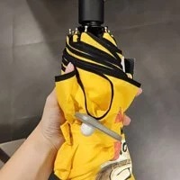 [S] MOSCHINO MINI UMBRELLA WITH TEDDY HANDLE,YELLOW MULTI, 9999000009124 (SM247)