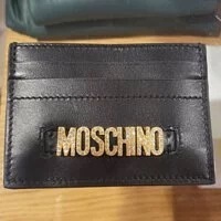 [S] MOSCHINO CARD CASE,BLACK, 667110095083 (SM258)