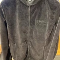 [S] MOSCHINO FELPA LOGO PATCH JACKET,BLACK, ZT1727-9030-555 (SM260)