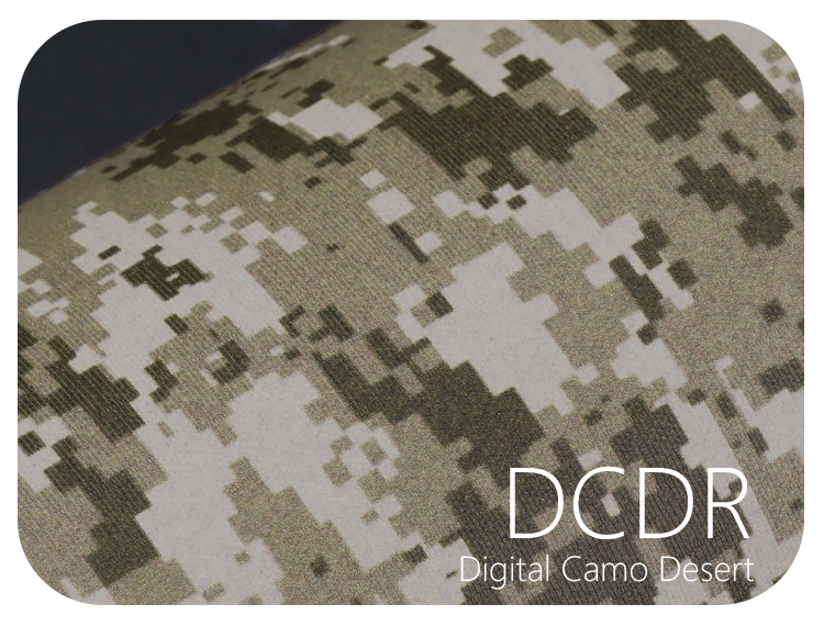 LIFE+GUARD DCDR Digital camo Desert LIFE+GUARD WABU Wave Blue vinyl skin sample for 3C protective wraps