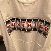 [S] MOSCHINO T-SHIRT,WHITE, DT0712-3002 (SM264)