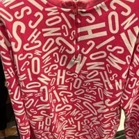 [S] MOSCHINO FELPA SWEATSHIRT DRESS,PINK, ZT1723-9006-1219 (SM267)