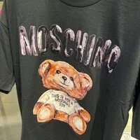 [S] MOSCHINO T-SHIRT,BLACK, DV0702-5440-1555 (SM272)