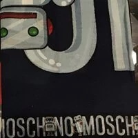 [S] MOSCHINO SCARF,NAVY, Q050147DOM5535-004 (SM291)
