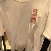 [S] MOSCHINO CAKE TEDDY BEAR SHIRT,WHITE, DT0712-5440-1001 (SM287)