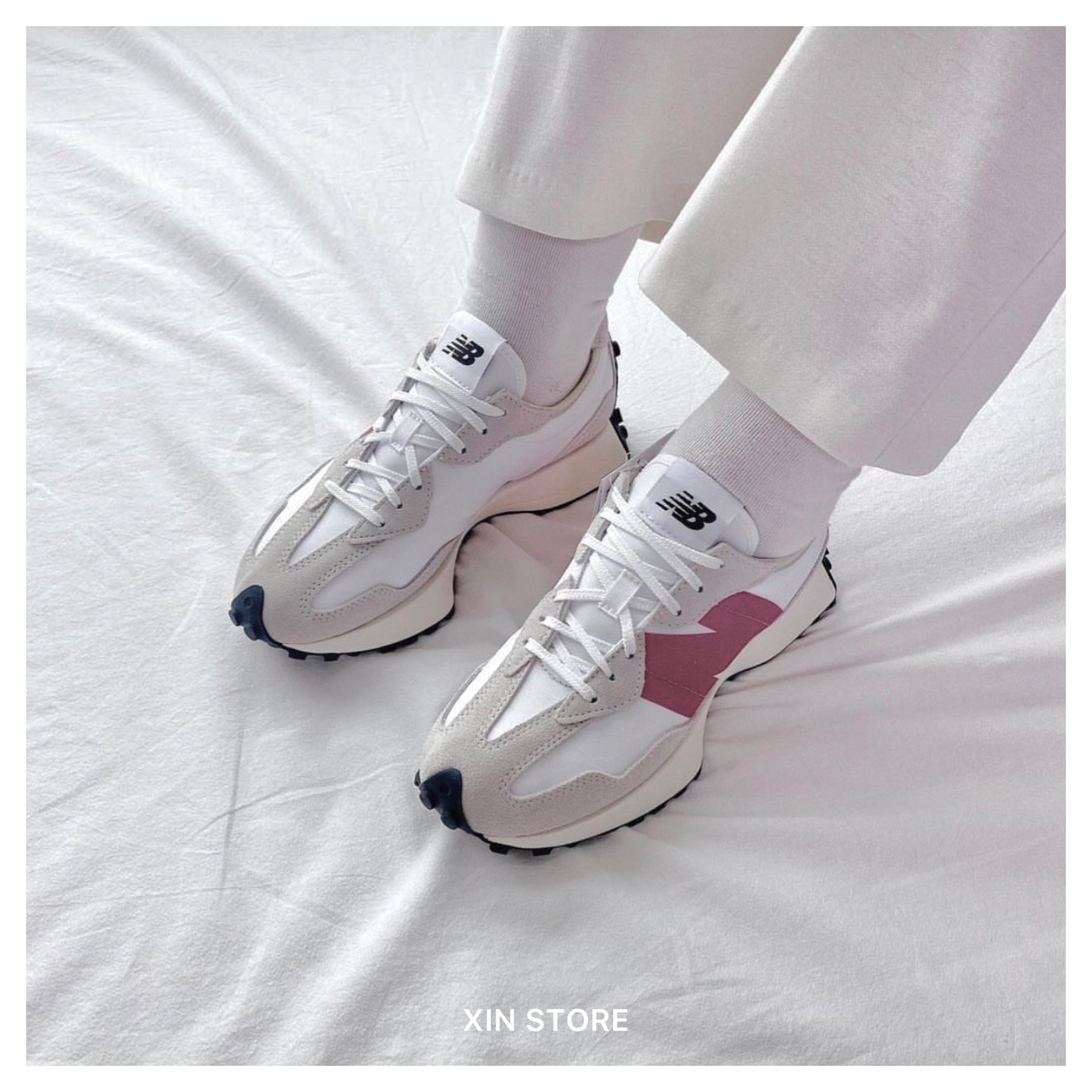 【現貨】New Balance NB 327 復古 厚底 麂皮 休閒鞋 慢跑鞋 乾燥玫瑰