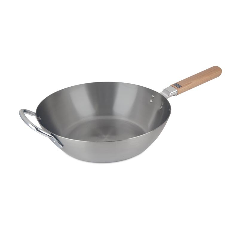 28cm Iron Deep Frying Pan - IH Induction - Made in Japan - HJWH-CS-010