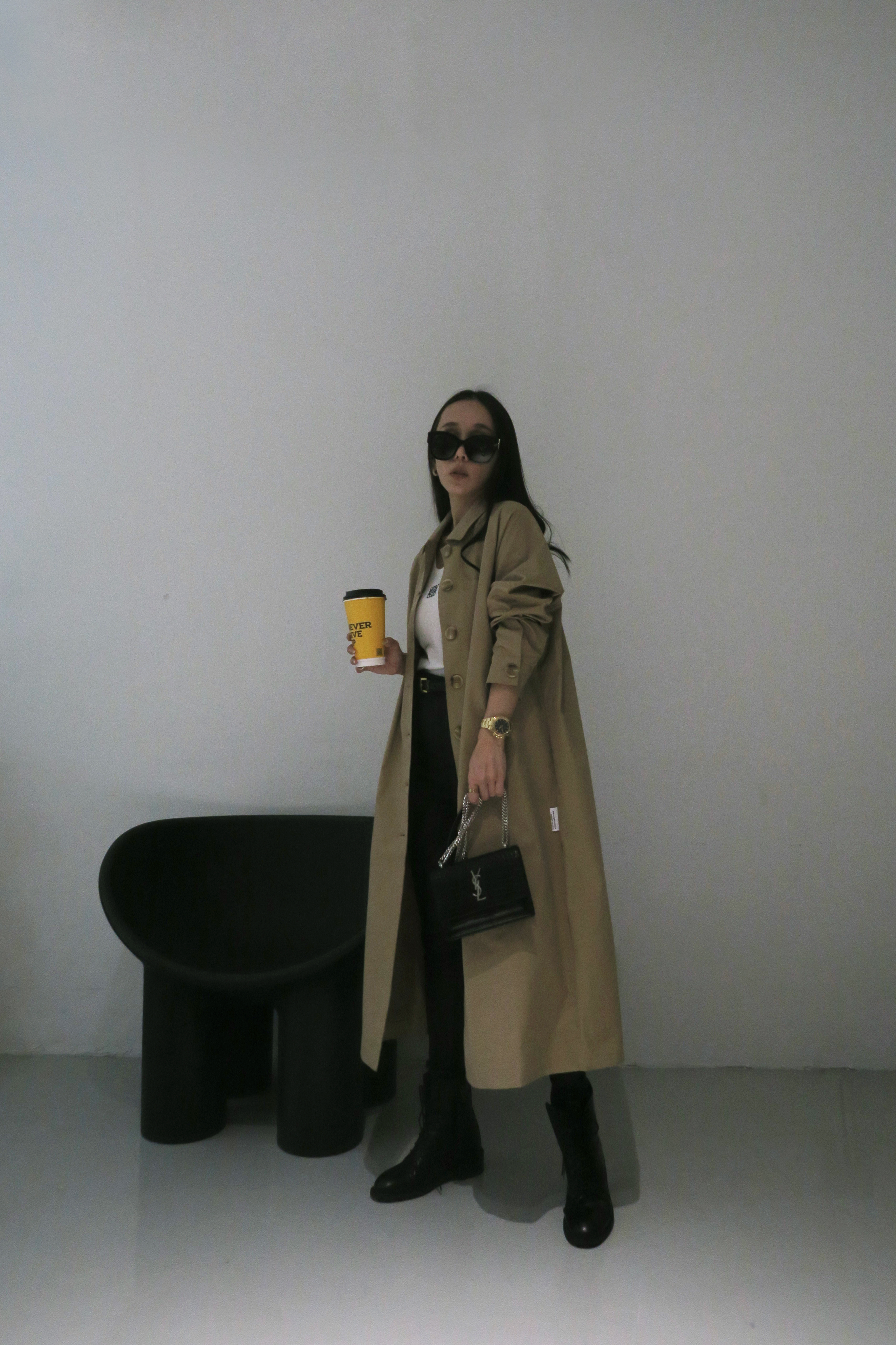 簡約風衣外套(現貨)