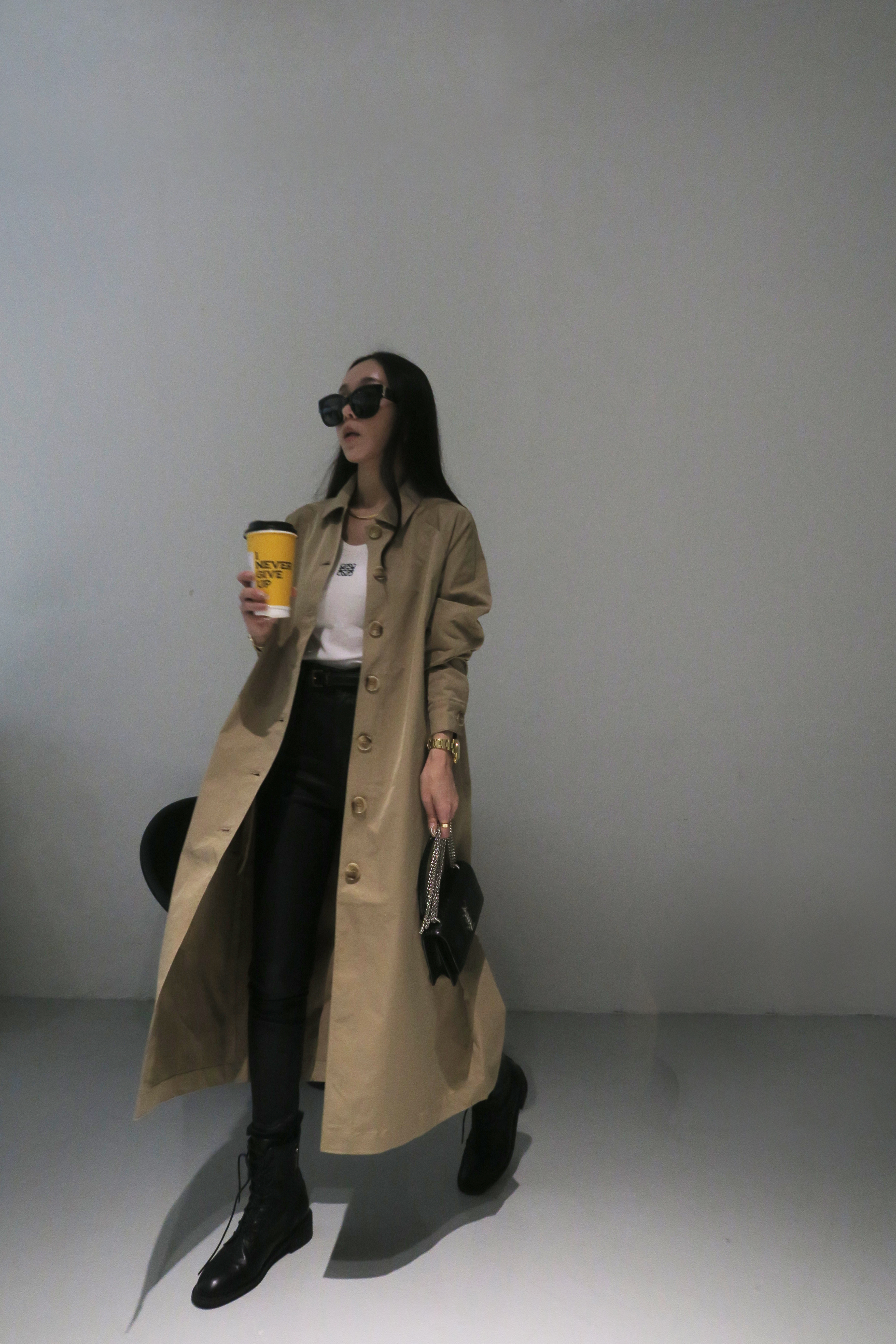 簡約風衣外套(現貨)