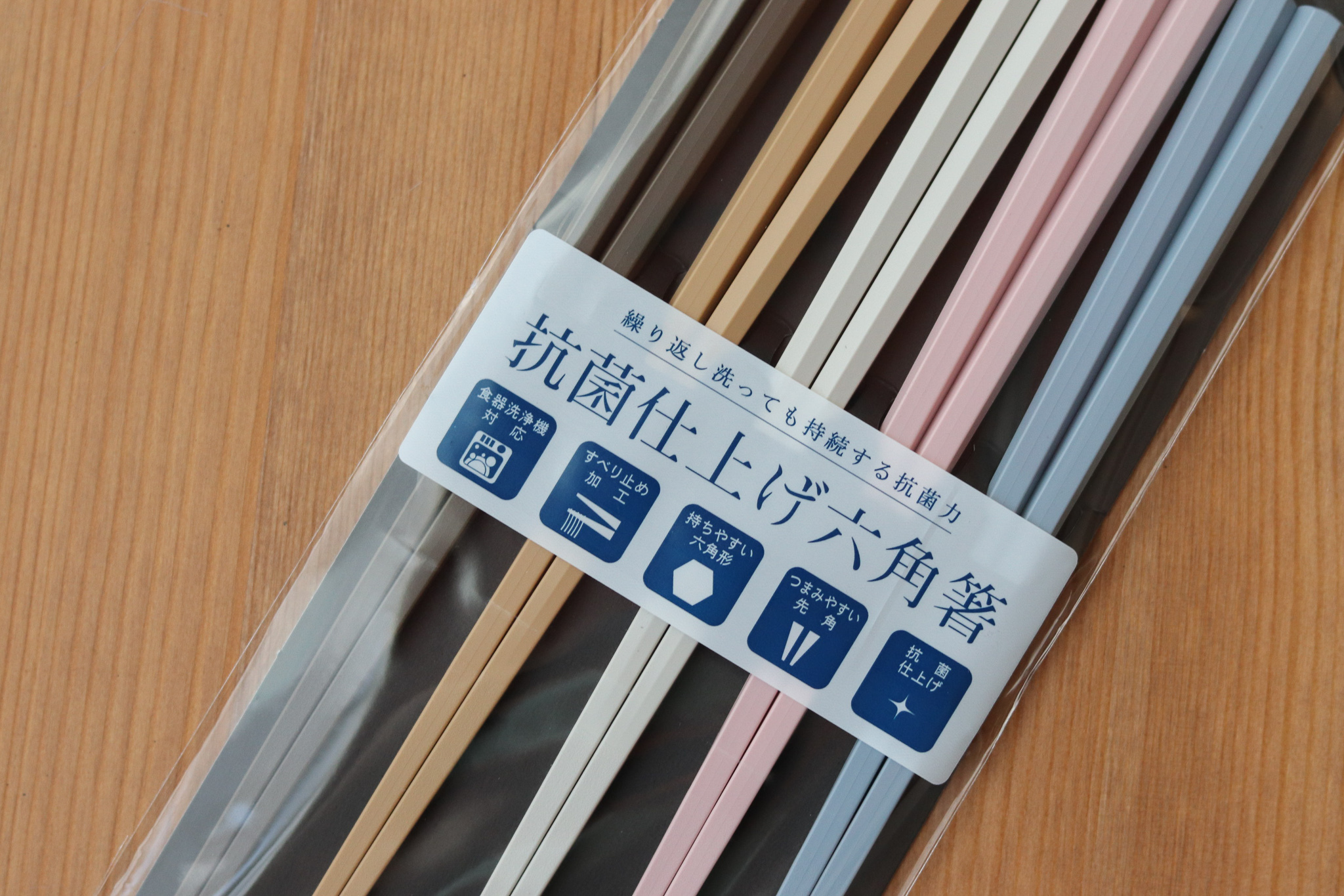 日本 抗菌耐熱 莫蘭迪色 六角筷