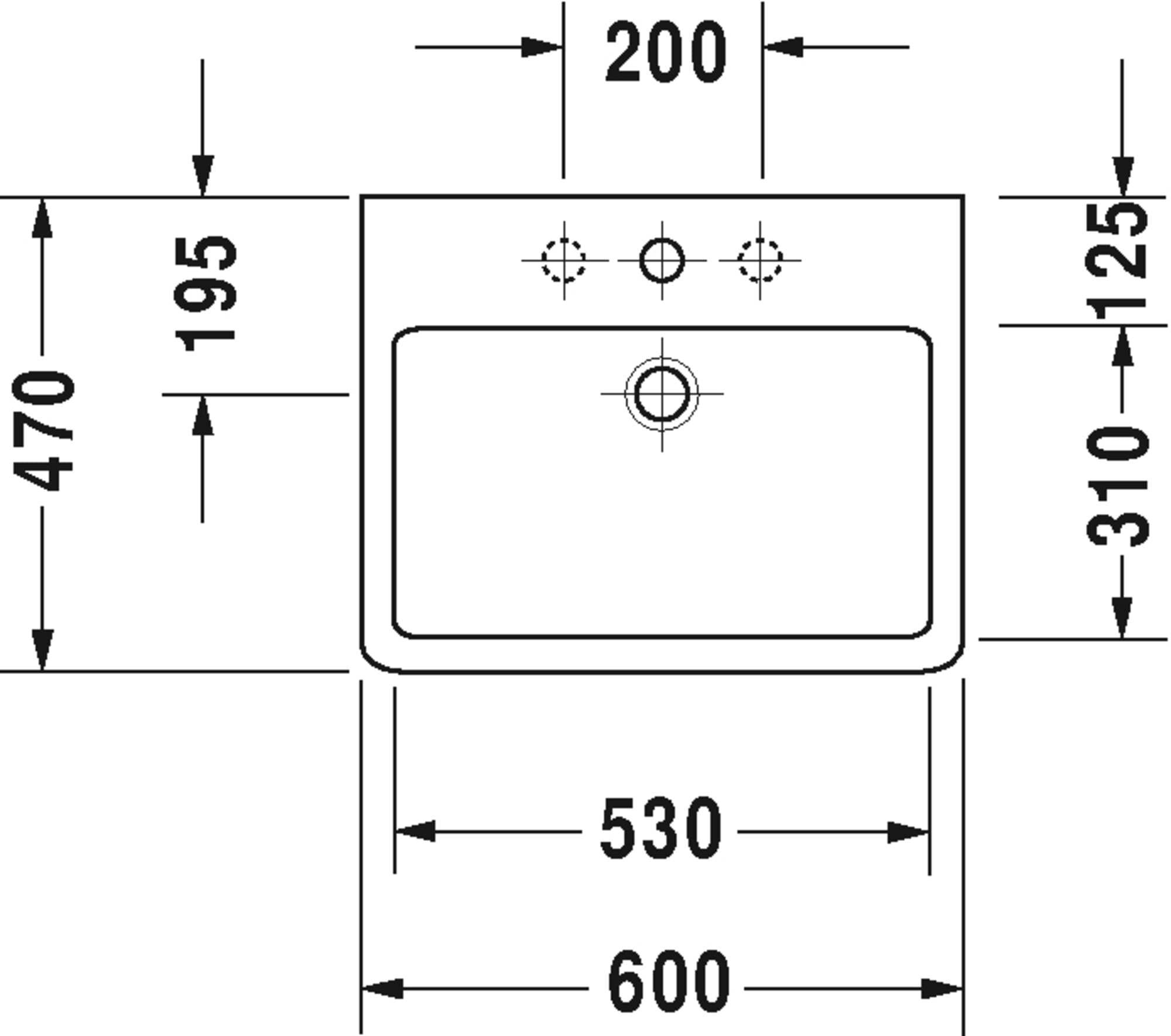 VERO 單孔上放盆60CM