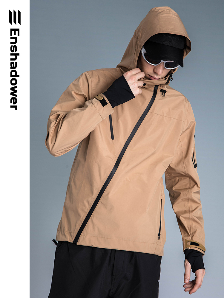 ENshadower隱蔽者 斜拉鍊秋冬戶外工裝衝鋒衣