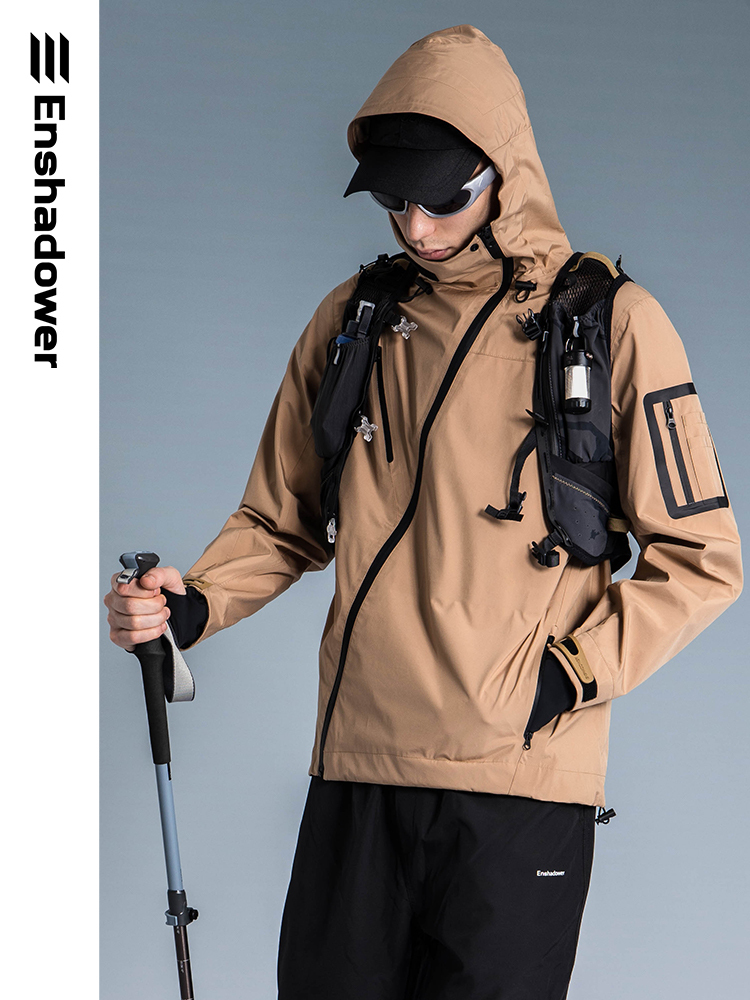 ENshadower隱蔽者 斜拉鍊秋冬戶外工裝衝鋒衣