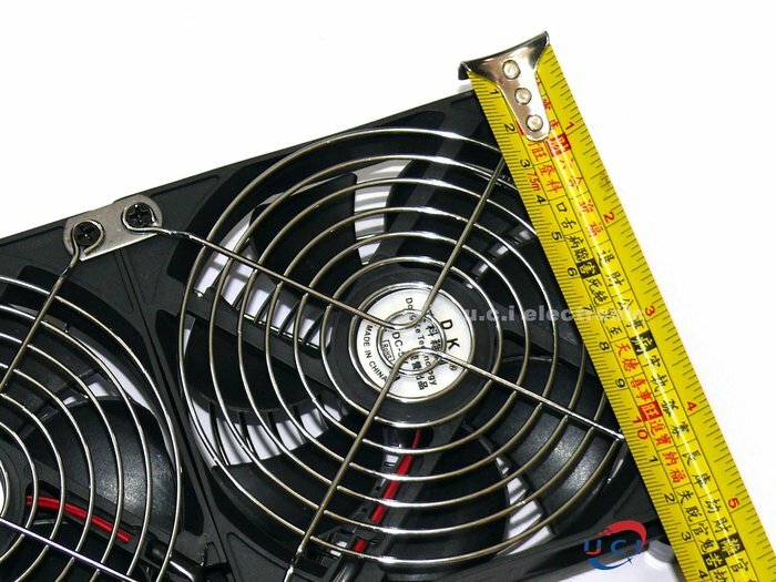 【UCI電子】(I-3) 全新靜音 5V 12CM 滾珠USB雙風扇 主機散熱風扇 路由器 機上盒 散熱風扇 水冷風扇