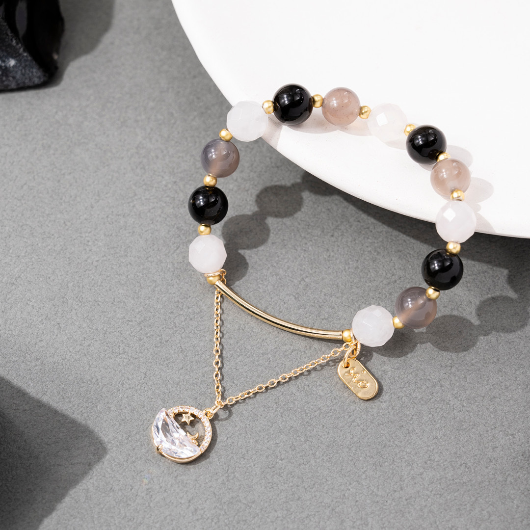 水晶手鍊【晶石吊墜款】10款水晶款式可選