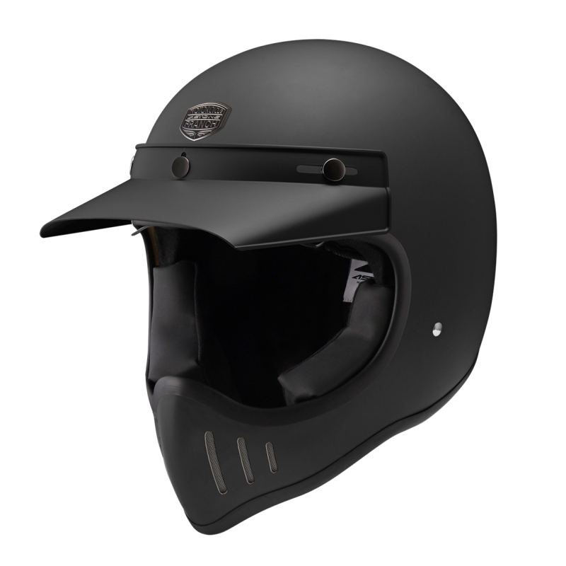 ASTONE SUPER RETRO 山車帽 消光黑 全罩 復古 內鏡片 可拆帽簷