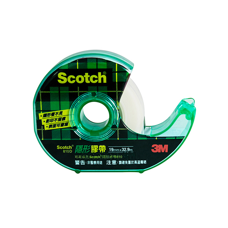 【3M】隱形膠帶 810D (單入/附切台)