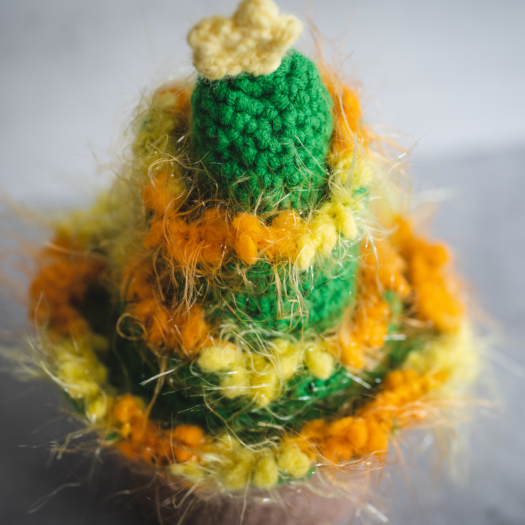 聖誕樹收納盒（橙色毛毛邊）