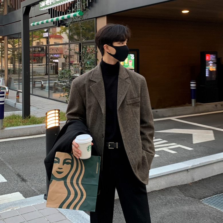 毛呢保暖西裝外套 / 不提供退換貨