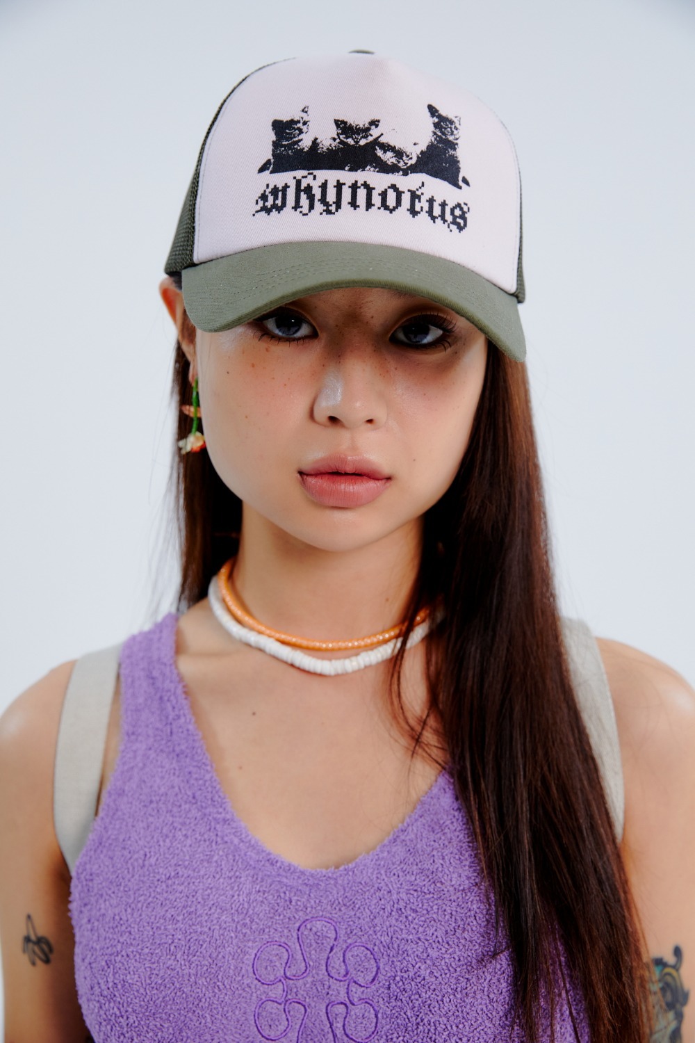 WHYNOTUS Kitten Paradise Trucker Cap