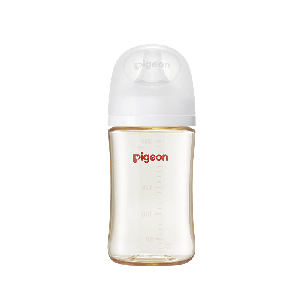 Pigeon 貝親 第三代母乳實感PPSU奶瓶240ml(純淨白)