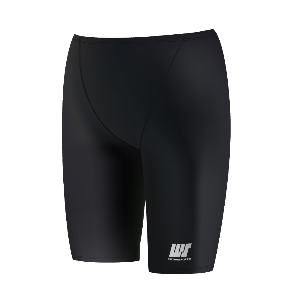 男童機能性面料 V-cut 及膝泳褲 - 黑