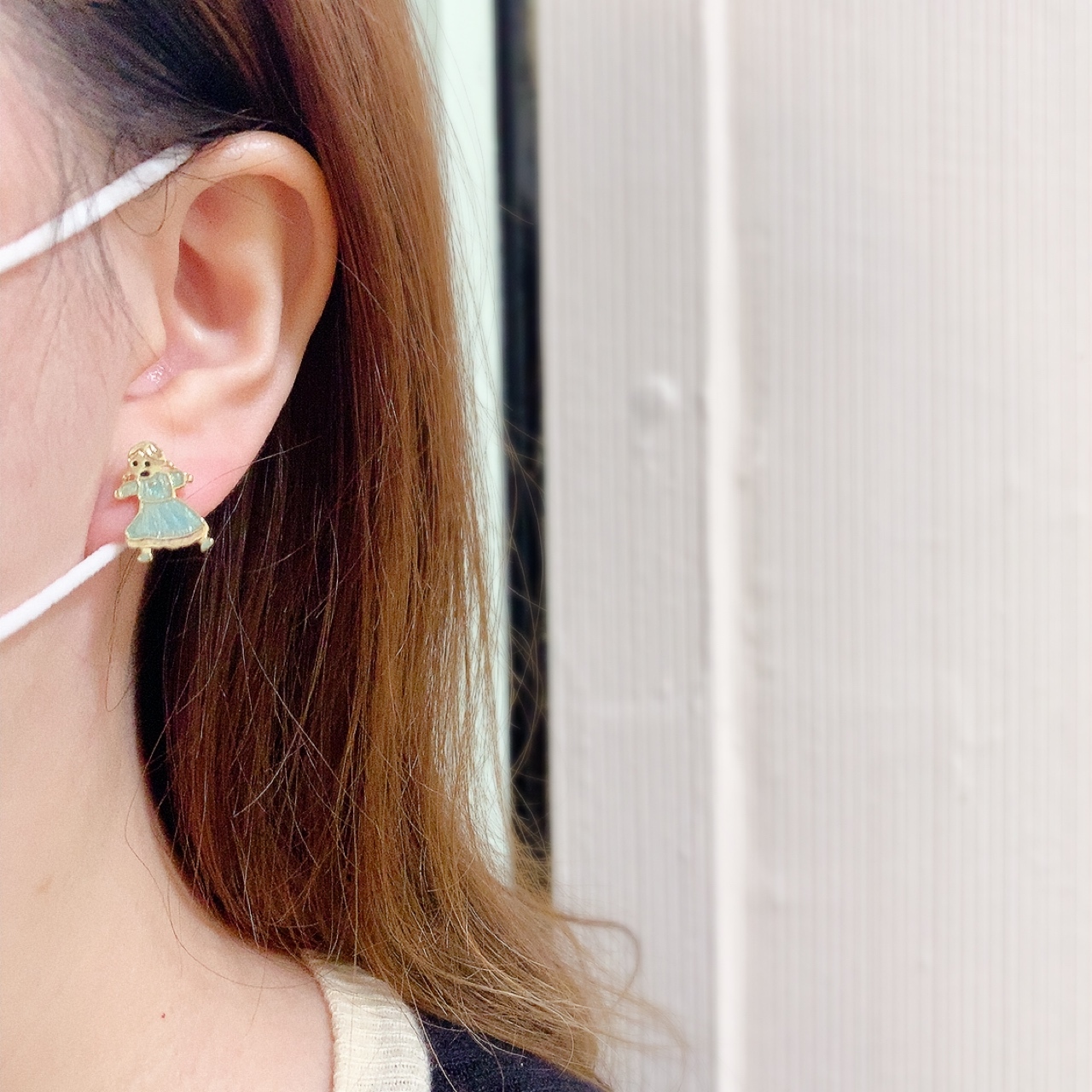 Luccica 森林女孩與熊仔耳環/心口針