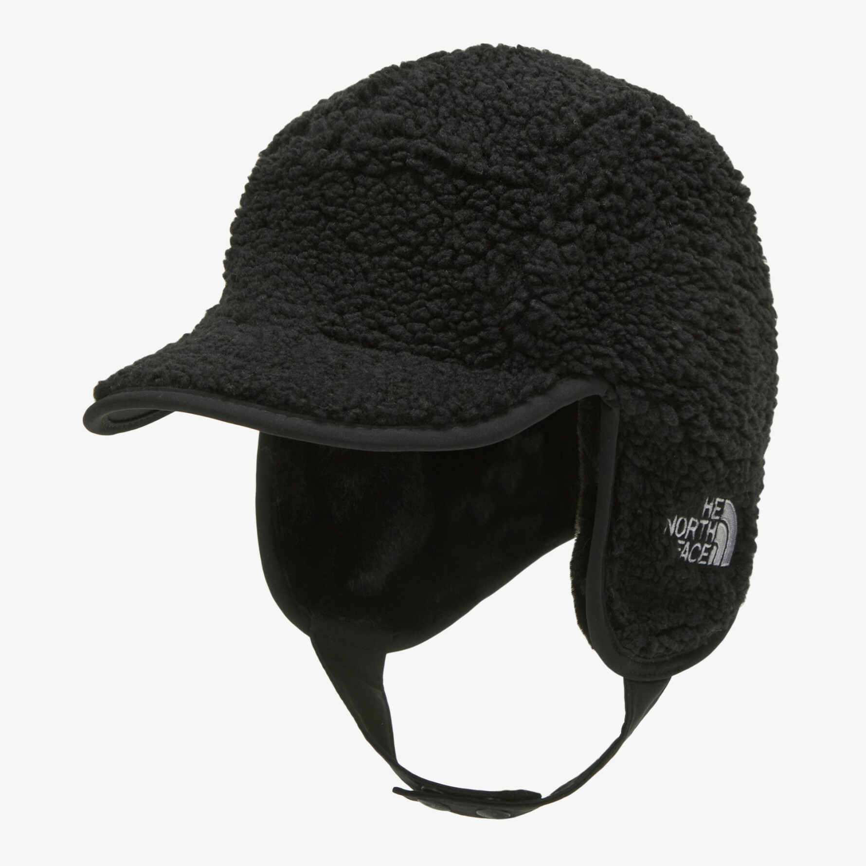 THE NORTH FACE FLEECE WARM 毛絨 保暖 飛行帽 遮耳帽 黑  NE3CN60A