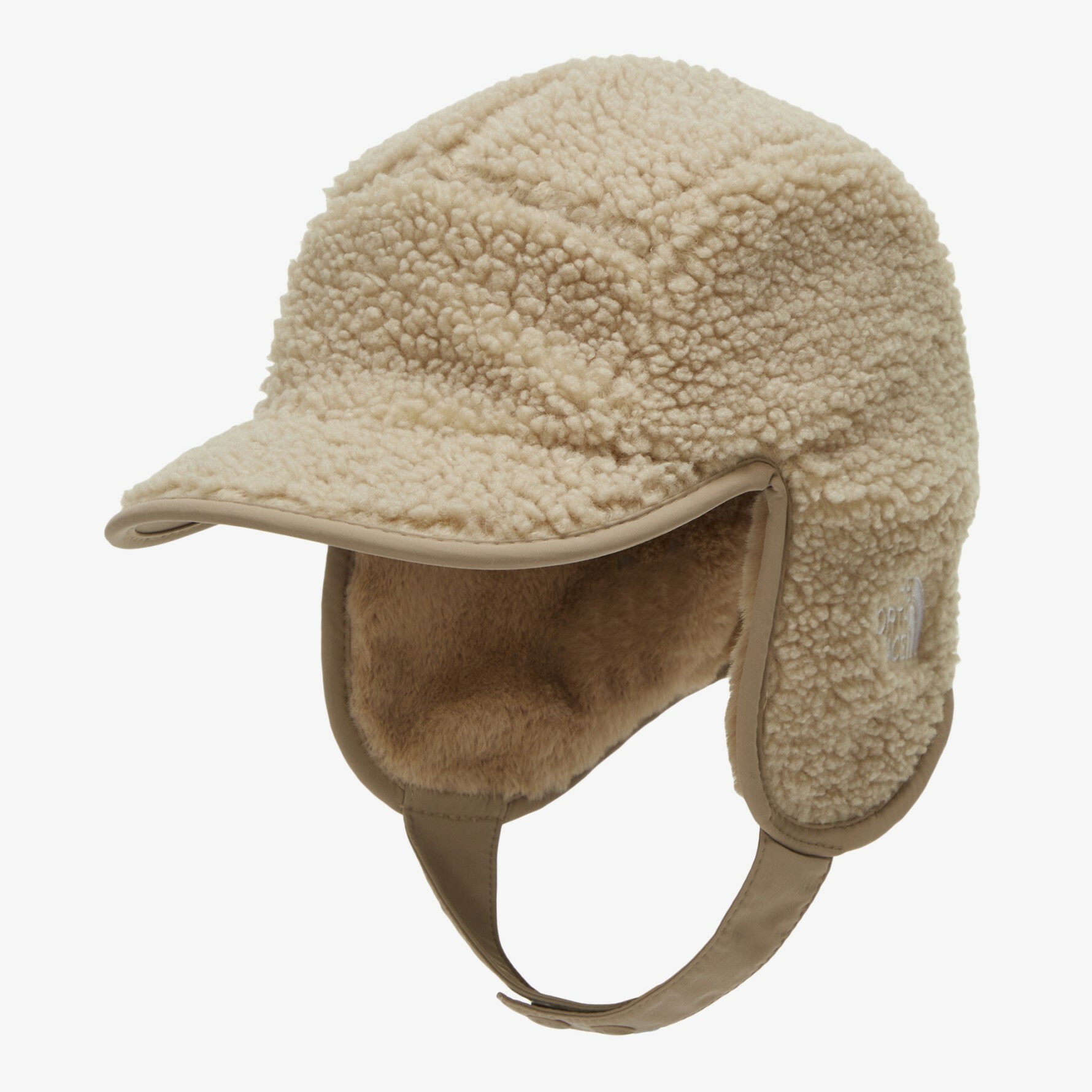 THE NORTH FACE FLEECE WARM 毛絨 保暖 飛行帽 遮耳帽 奶茶 NE3CN60B