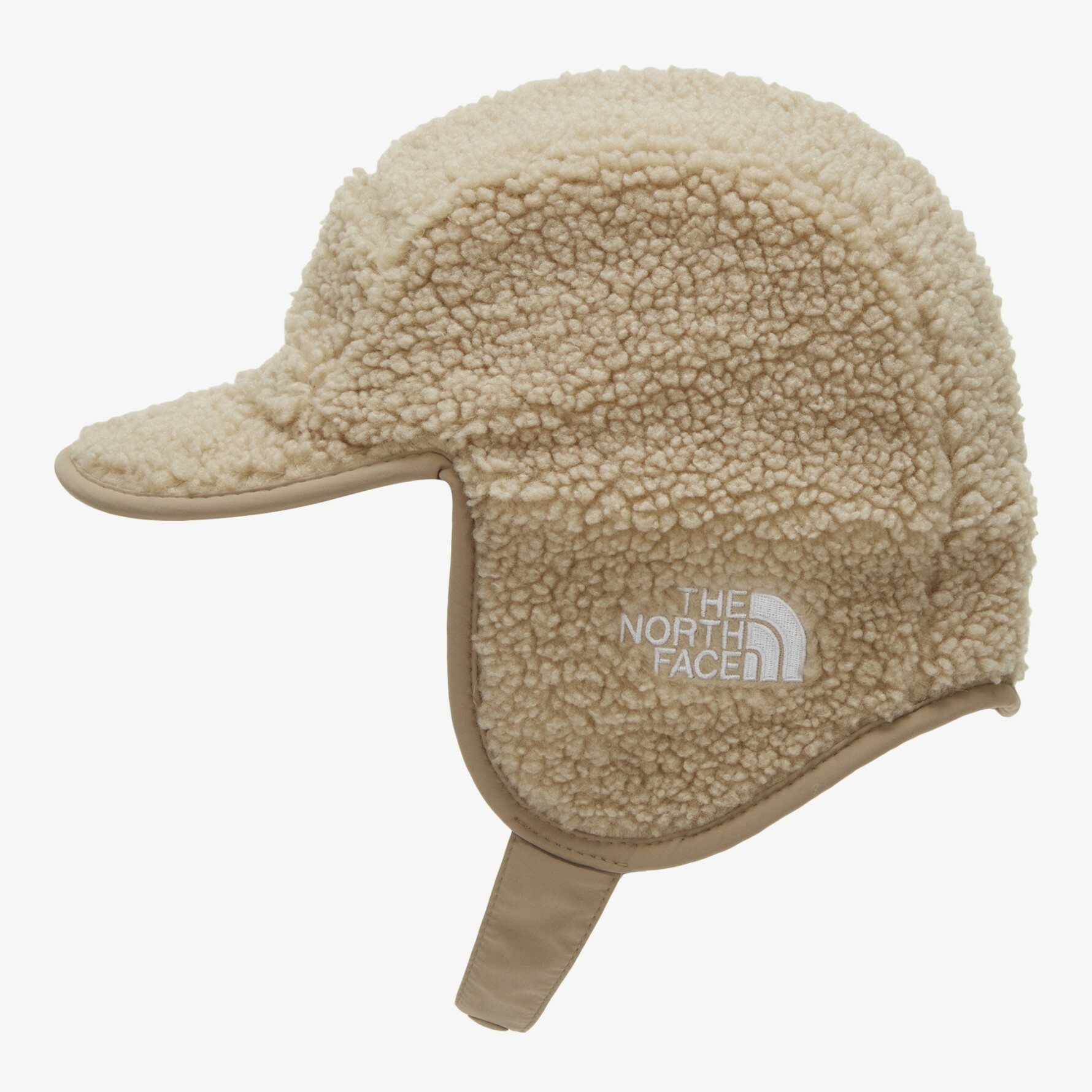 THE NORTH FACE FLEECE WARM 毛絨 保暖 飛行帽 遮耳帽 奶茶 NE3CN60B