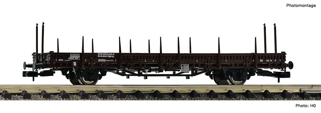 Fleischmann 825745 N Swivel stake wagon, type Ks, of the Austrian Federal Railways