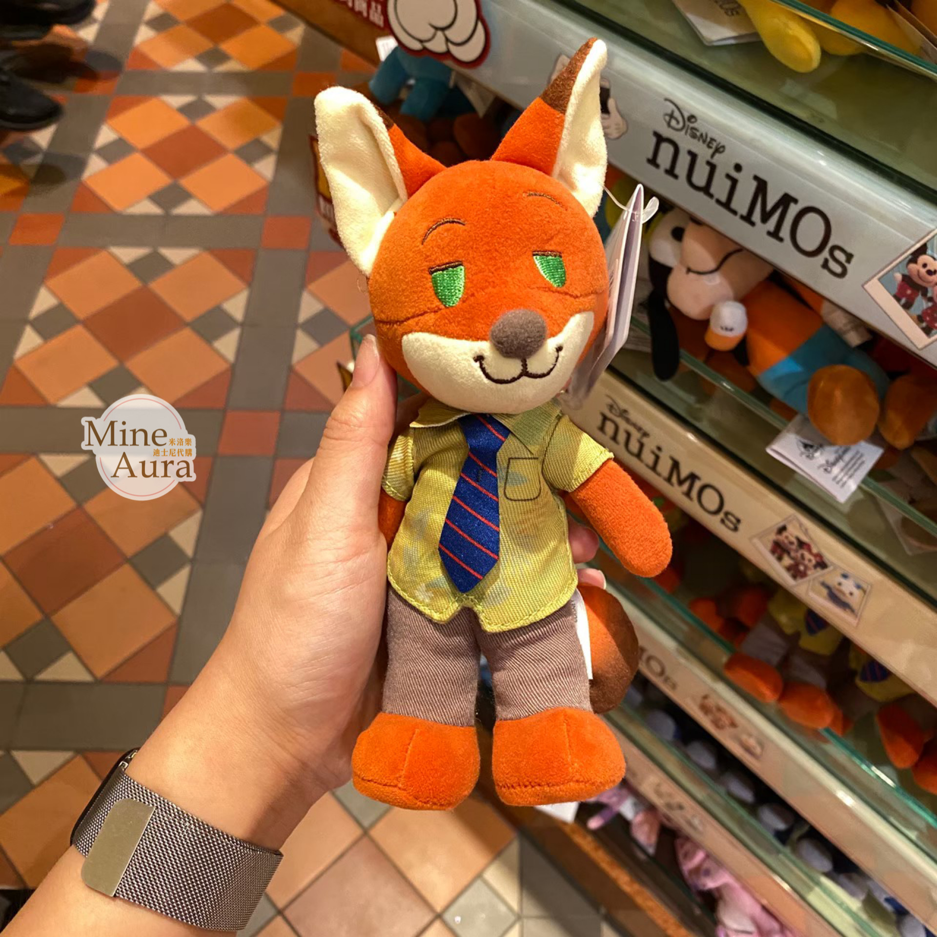 nuiMOs 胡尼克 Nick 狐狸 可動關節 絨毛 娃娃公仔 動物方城市 Zootopia -香港迪士尼樂園