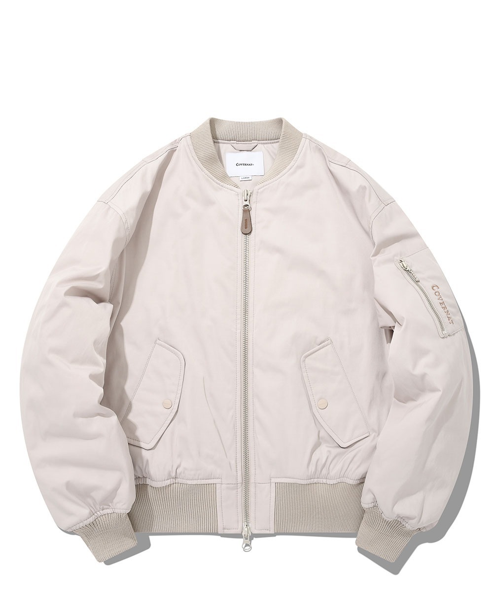 COVERNAT 百搭 MA-1 夾克 外套 米色
