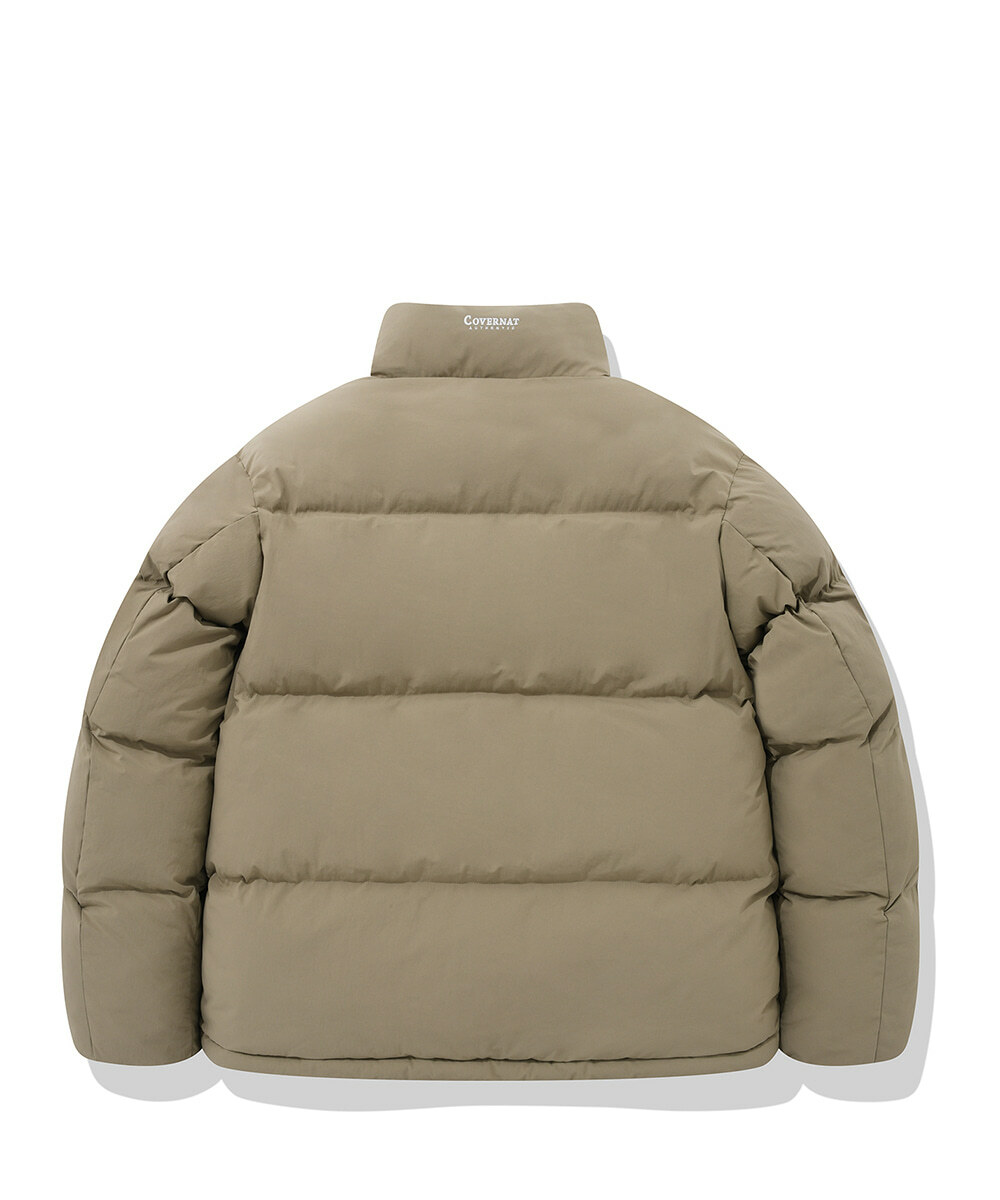 COVERNAT 防潑水 保暖 羽絨外套 米色