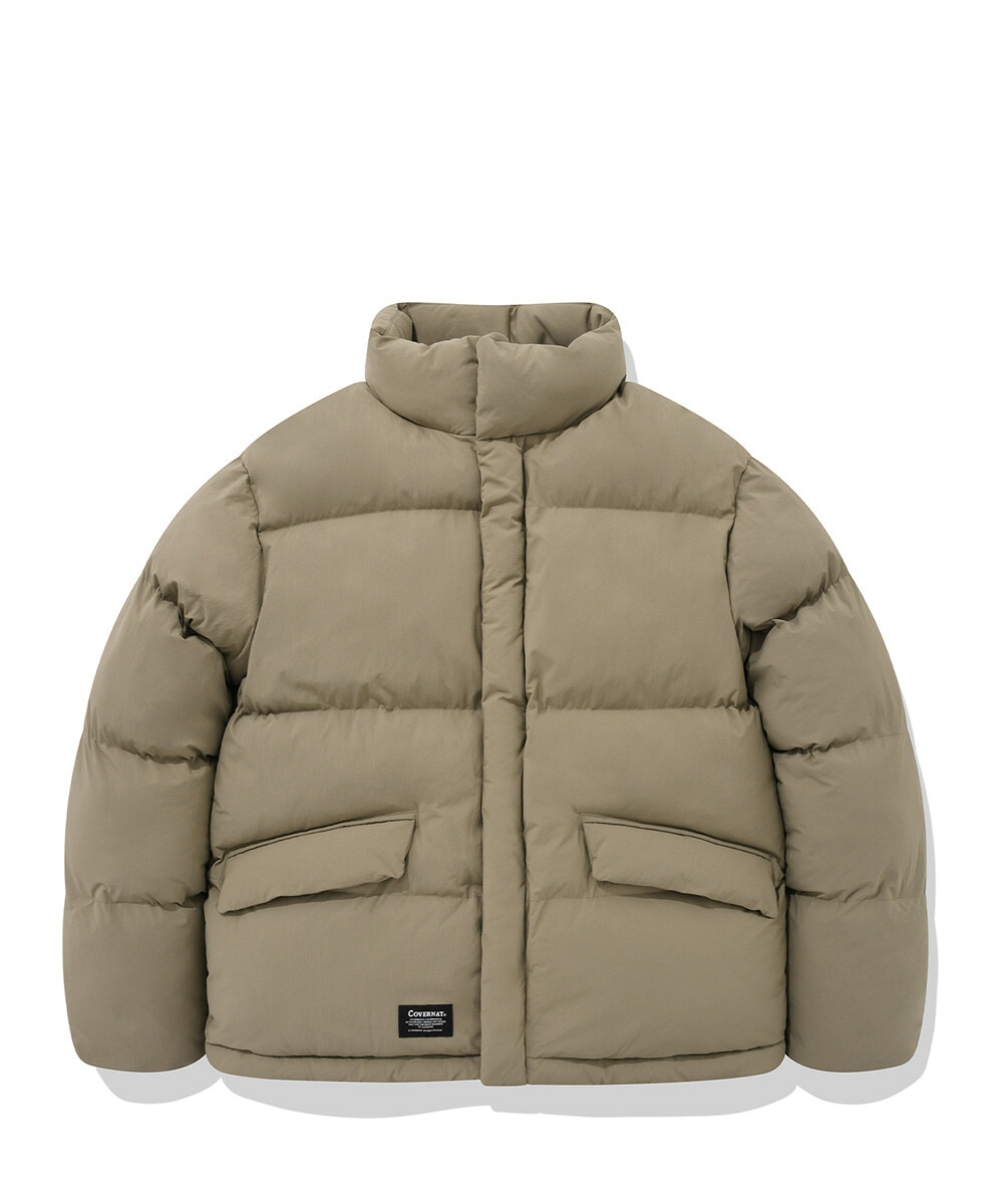 COVERNAT 防潑水 保暖 羽絨外套 米色