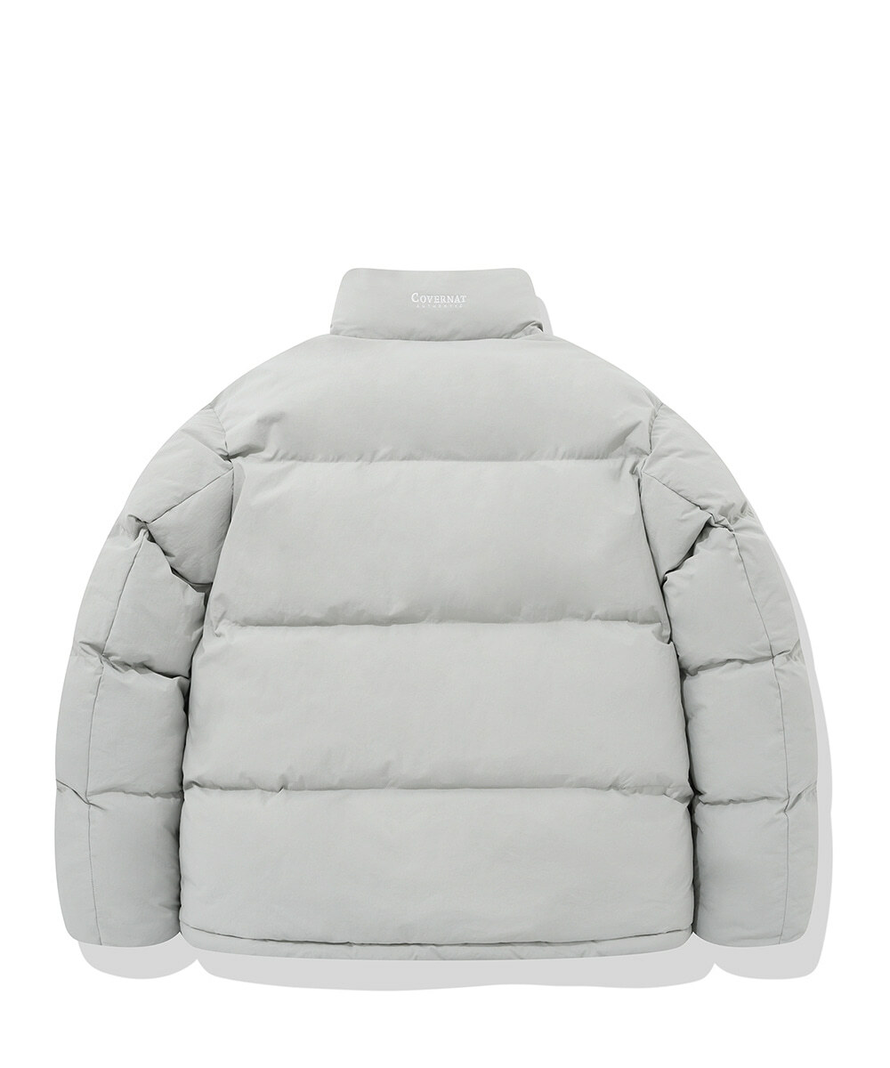 COVERNAT 防潑水 保暖 羽絨外套 淺灰色