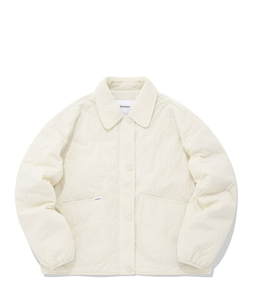 COVERNAT 有領 外套 夾克 象牙色 女款