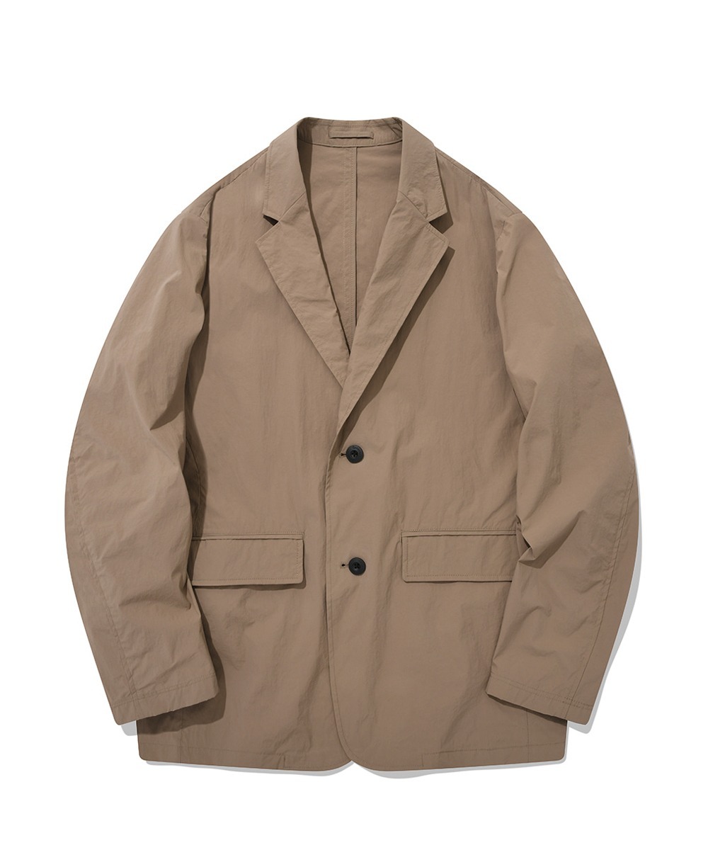 COVERNAT 帥氣 中性風 舒適 夾克 卡其色