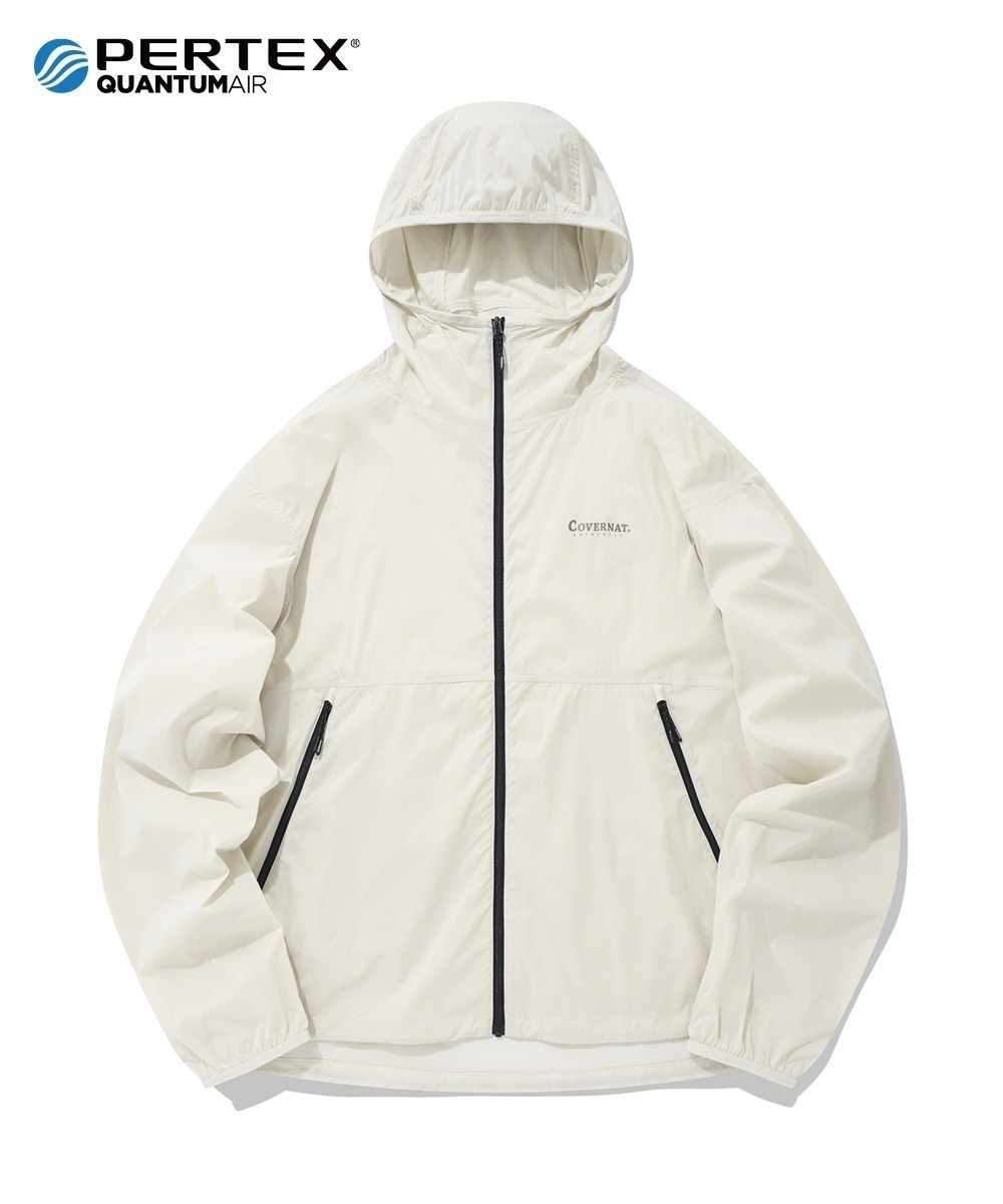 COVERNAT PERTEX  輕便可收納 風衣外套 夾克 象牙色