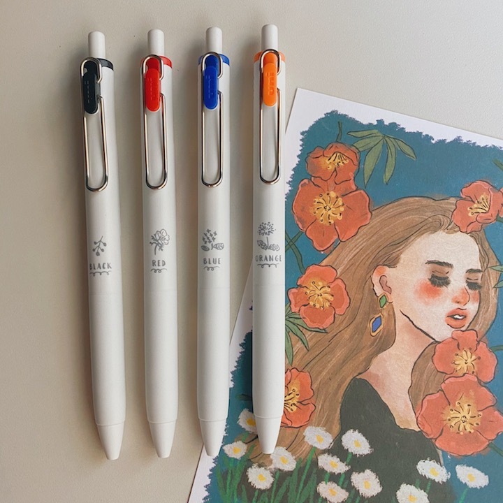 限定花LOGO uni-ball ONE 中性筆 0.38/0.5mm