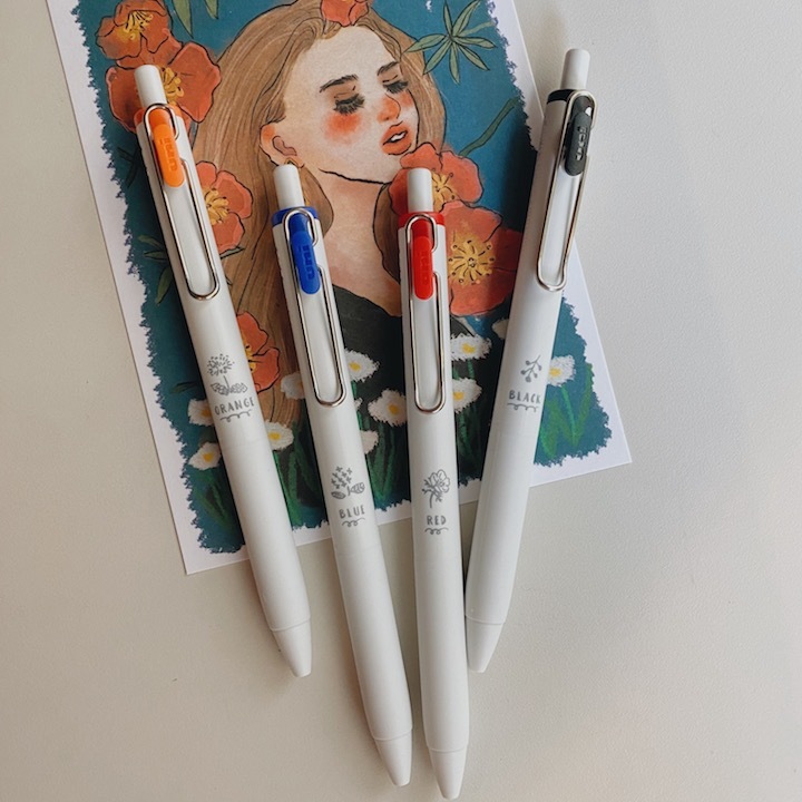 限定花LOGO uni-ball ONE 中性筆 0.38/0.5mm