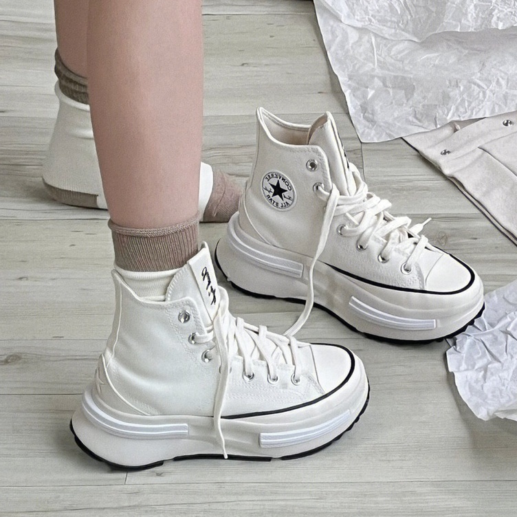 CONVERSE RUN STAR LEGACY CX 米白 黑 奶油底 高筒 厚底 增高 A00869C A00868C / 調貨