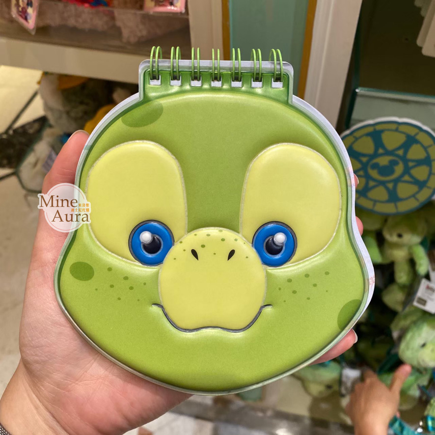 奧樂米拉 海龜 OluMel 大頭造型 隨身 記事本 筆記本 -香港迪士尼樂園